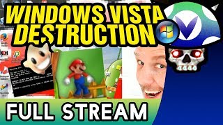 Vinesauce Joel  Windows Vista Destruction  FULL STREAM Part 2 [upl. by Lorena]