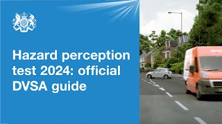 Hazard perception test 2024 official DVSA guide [upl. by Albina]