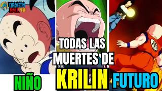 TODAS LAS VECES QUE KRILIN MURIÓ EN DRAGON BALL [upl. by Thurmond677]