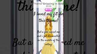 Dti Theme dripping in gold roblox [upl. by Ramsay]