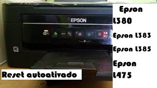 Reset da impressora Epson L380 L383 L385 e L485 fácil e grátis [upl. by Joh]