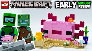 LEGO Minecraft Axolotl House EARLY Review Set 21247 [upl. by Alfred941]