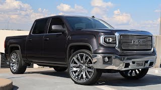 GMC Sierra Gets New Wheels 24s  Denali Replicas [upl. by Ihab]