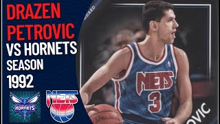 Dražen Petrović VS Charlotte Hornets  1992 [upl. by Ennoira]