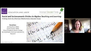 Racial and Socioeconomic Divides in Algebra Teaching and Learning [upl. by Enomys]