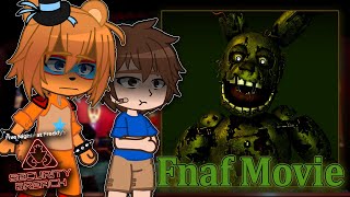 Security Breach React to Fnaf Movie  springtrap  Gacha Club  Full Video [upl. by Ahcilef]