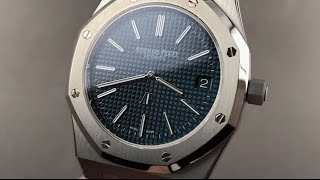 Audemars Piguet Royal Oak quotJumboquot ExtraThin 15202STOO1240ST01 Audemars Piguet Watch Review [upl. by Lachlan]