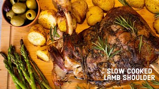 Slow Cooked Rosemary Garlic LAMB SHOULDER  Easy Sunday roast [upl. by Elitnahc]