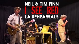 The Finn Brothers Rehearsal Los Angeles quotI See Redquot July 5th 2004 [upl. by Ecirtnas465]