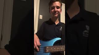 Beautiful by Bazzi on bass guitar [upl. by Schurman]