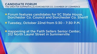 The greater SummervilleDorchester Co Chamber of Commerce Candidate Forum [upl. by Afihtan584]