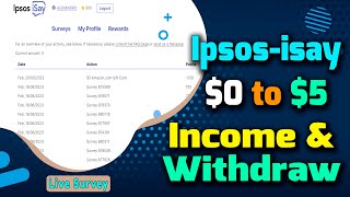 ipsos isay payment proof ipsos isay survey complete how to complete survey in ipsos isay live survey [upl. by Shiekh]