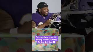 Ravens players react to seeing their new helmets for the first time 😤 ravens ravensflock [upl. by Balliett127]