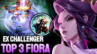 WILD RIFT FIORA  TOP 3 FIORA GAMEPLAY  EX CHALLENGER RANKED [upl. by Annorah]