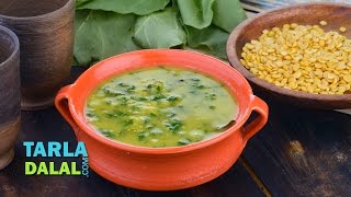 Arhar ki Dal with Spinach Punjabi Toovar Aur Palak Ki Dal Recipe by Tarla Dalal [upl. by Ensoll]