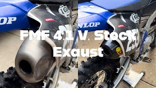 FMF 41 Install and comparison to stock exhaust [upl. by Yelda]