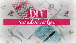 DIY Sieradenkaartjes cadeautip ♥ MADEBYNoelle [upl. by Sekofski759]