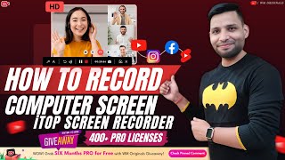 How to Record HD Screen Video for Free 2023 iTop Screen Recorder Review amp Tutorial [upl. by Janaya]