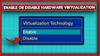 How to Enable or Disable Hardware Virtualization in Windows 1110 [upl. by Barty]