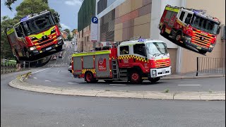 X3 CALLS FRNSW RHODES  GLADESVILLE  RYDE Responding to MULTIPLE AFAS  Ryde Australia [upl. by Anined]