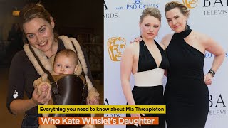 Who Kate Winslets Daughter  Everything you need to know about Mia Threapleton [upl. by Sevein]