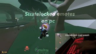 ED using strafelocked emotes but on pc wo X Mouse  Evade [upl. by Elahcar]