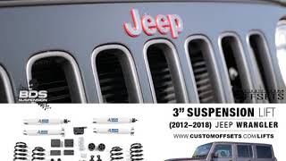 3quot BDS Suspension Lift for 20122018 Jeep Wrangler [upl. by Anawk]