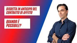 Ecco quando è possibile disdire il Contratto dAffitto in Anticipo [upl. by Arymat]