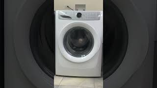 ElectroluxFrigidaire front load washer white unbalanced final spin [upl. by Aland464]