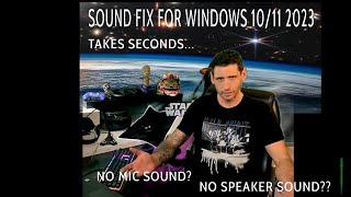 Ultimate Sound Fix Windows 10 2023  Solution for no mic and no speaker sound [upl. by Akibma]