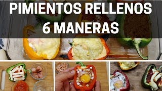 🫑 Pimientos Rellenos al horno  6 Maneras [upl. by Amsa]