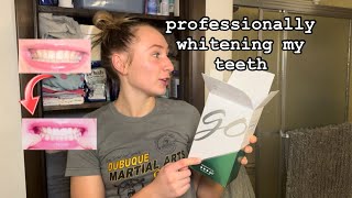 GETTING MY TEETH PROFESSIONALLY WHITENED P1 [upl. by Couhp]