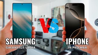 Samsung Galaxy S25 Ultra Vs iPhone 16 Pro Max  Full Comparison [upl. by Mikol]