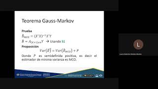 Econometría avanzada  Teoría  Teorema GaussMarkov consistencia y varianza del error [upl. by Daryle]