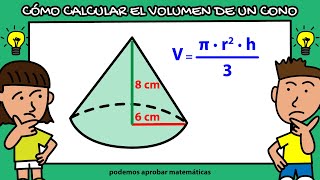 Volúmenes de cuerpos redondos volumen del cono [upl. by Olram617]