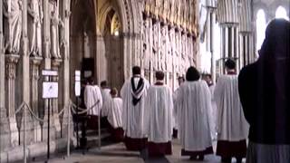 York MInster Procession Recession and organ [upl. by Ahsiak851]