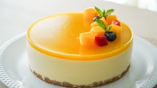 Easy No Bake Mango Cheesecake [upl. by Maxentia566]