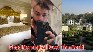 Latest Video Stjepan Hauser Says Good Morning All Over The World Hauser And His Wife Enjoying [upl. by Etnaid]