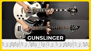 Gunslinger  Avenged Sevenfold  Tabs  Guitar Lesson  Cover  Tutorial  Solo  All Guitar Parts [upl. by Saxen]