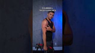 3 Dumbbell Tricep Exercises  At Home Dumbbell Tricep Workout [upl. by Tillinger800]