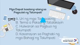 Ang Pagsulat ng Talumpati [upl. by Murry]