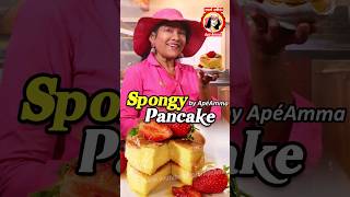 Spongy Souffle Pancake shorts Dessert by Ape Amma [upl. by Eitsym]