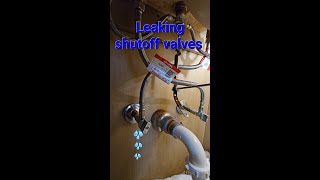 How to replace shutoff valve under sink diy plumbing plumbing [upl. by Imelda]