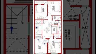 autocad house plans with dimensions dwg example 2023 [upl. by Artiek]