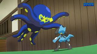 y2mate com Ash vs Bea Rematch Pikachu Riolu vs Grapploct Pokemon Journeys Episode 39 HD 1080p [upl. by Ginevra681]