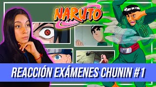 REACCION a NARUTO  Exámenes Chunin  Parte 1  SASUKE vs ROCK LEE [upl. by Ahseket]