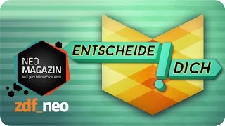 quotEntscheide Dichquot mit Roger Willemsen  NEO MAGAZIN mit Jan Böhmermann  ZDFneo [upl. by Fisch]