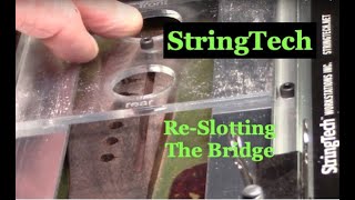 ReSlotting a Guitar bridge StringTech Workstations [upl. by Timrek]