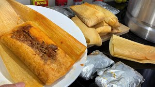 Receta de Tamales de Carne 🔥Cómo hacer Tamales en 8 MIN 🔥SIN OLLA VAPORERA Recetas keto [upl. by Haerle]