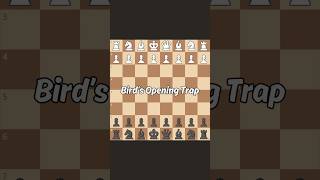 Bird’s Opening Trap 💎✅ chess shorts [upl. by Koziara707]